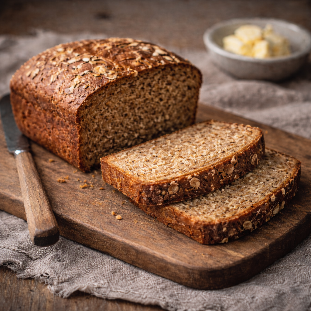 Hi-Fibre Brown Soda Bread (Sugar Free)